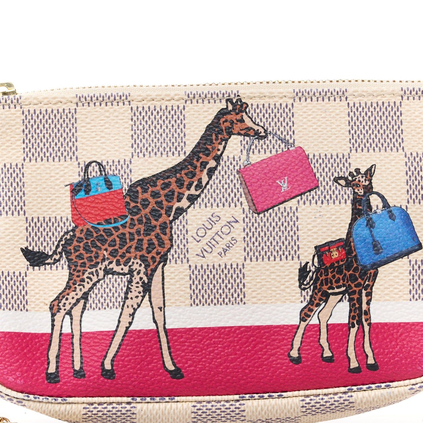 Damier Azur 2017 Christmas Animation Mini Pochette Accessories