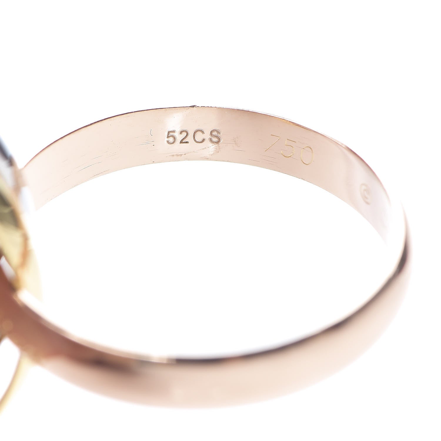 Cartier 18K Pink Yellow White Gold Classic Trinity Ring 52 6 3 of 6