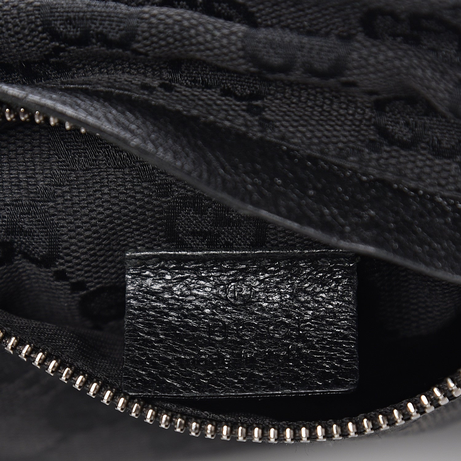 Gucci GG Monogram Double Pocket Belt Bag Black 5 of 9
