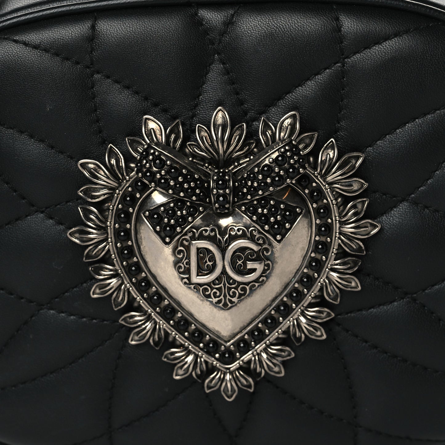 Smooth Calfskin Mini Devotion Camera Bag Black