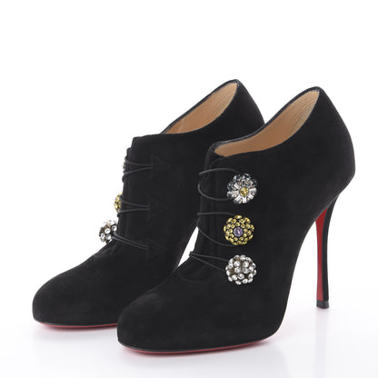 Christian Louboutin Veau Velours Bootoni MJ 100 Booties 38 Black 3 of 7