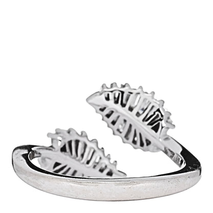 Anita Ko 18K White Gold Diamond Small Palm Leaf Ring 44 3 3 of 5