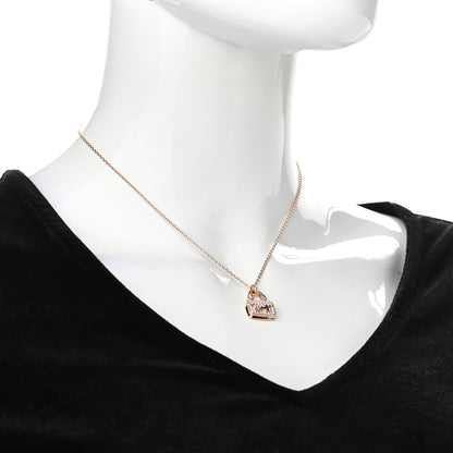 Hermes 18K Rose Gold Diamond Constance Amulettes Pendant Necklace 2 of 6