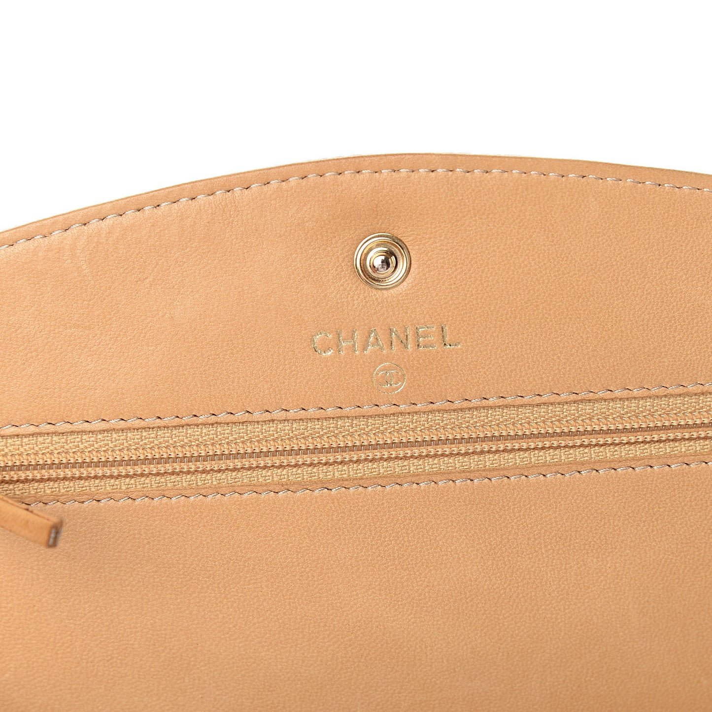 Caviar Timeless CC Wallet on Chain WOC Beige