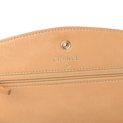 Chanel Caviar Timeless CC Wallet on Chain WOC Beige 5 of 12