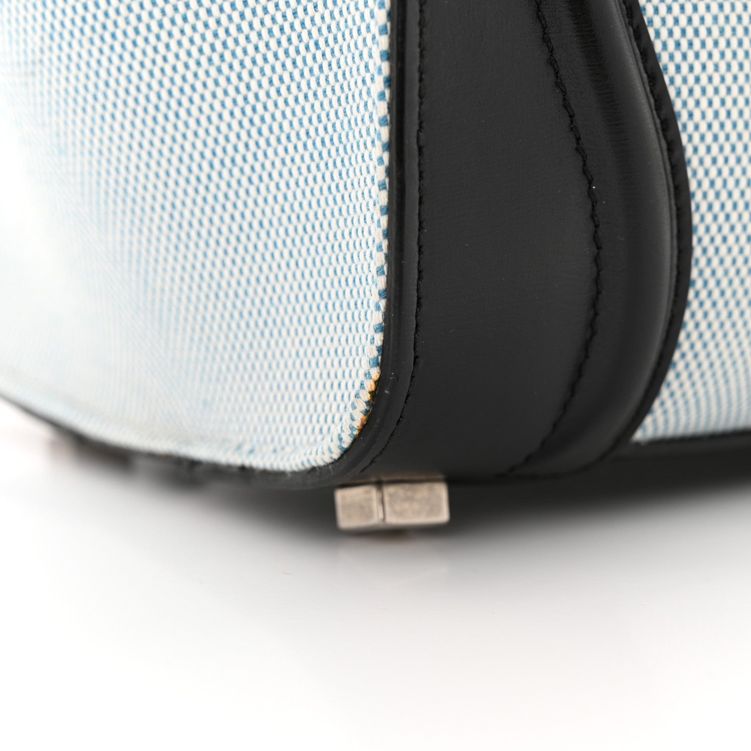 Celine Textile Smooth Calfskin Micro Bi-Color Luggage Blue 12 of 15