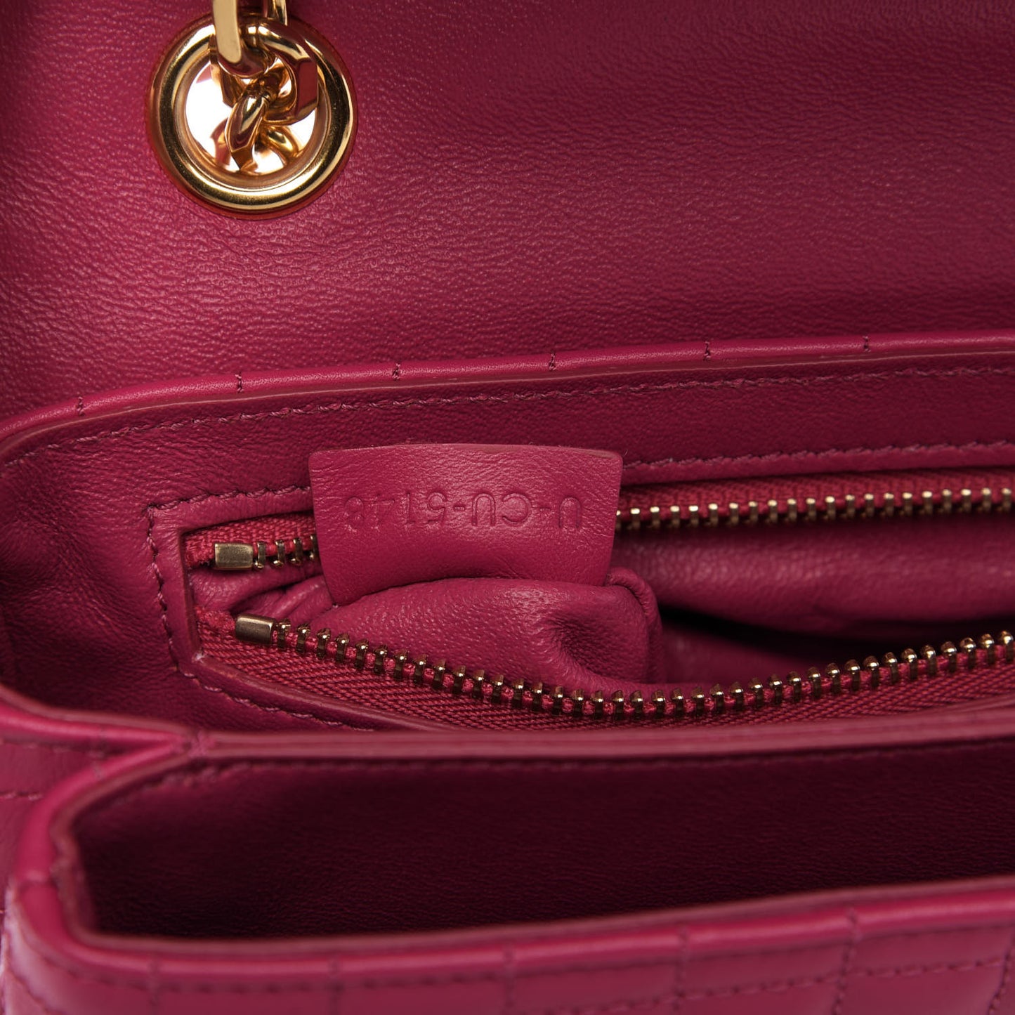 Calfskin Quilted Medium C Bag Pink