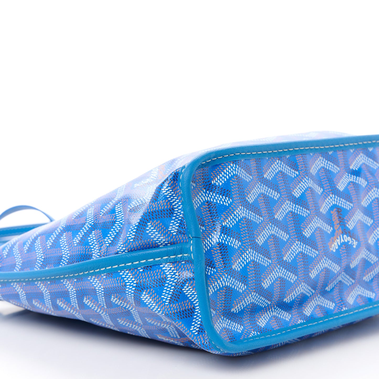 Goyardine Coeur Reversible Mini Anjou Sky Blue