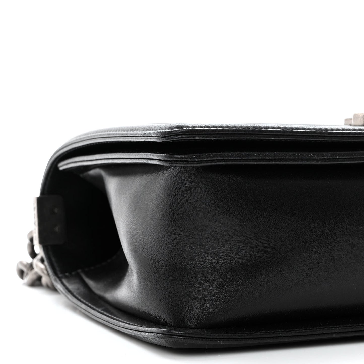 Lambskin Quilted Medium Boy Flap Black