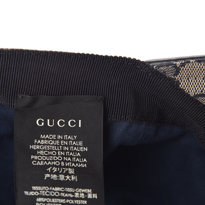 Gucci Monogram Web Baseball Hat XL Beige Blue 10 of 11