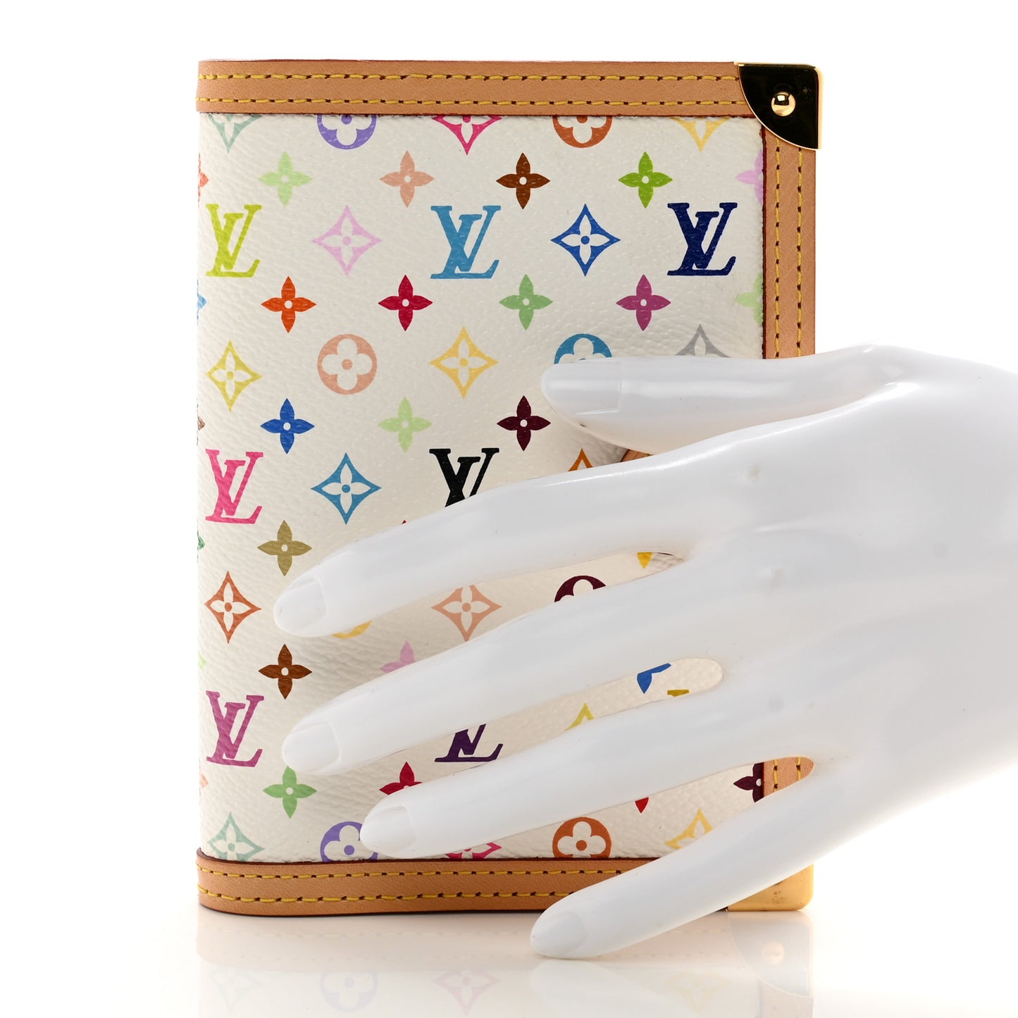 Monogram Multicolor Small Ring Agenda Cover White