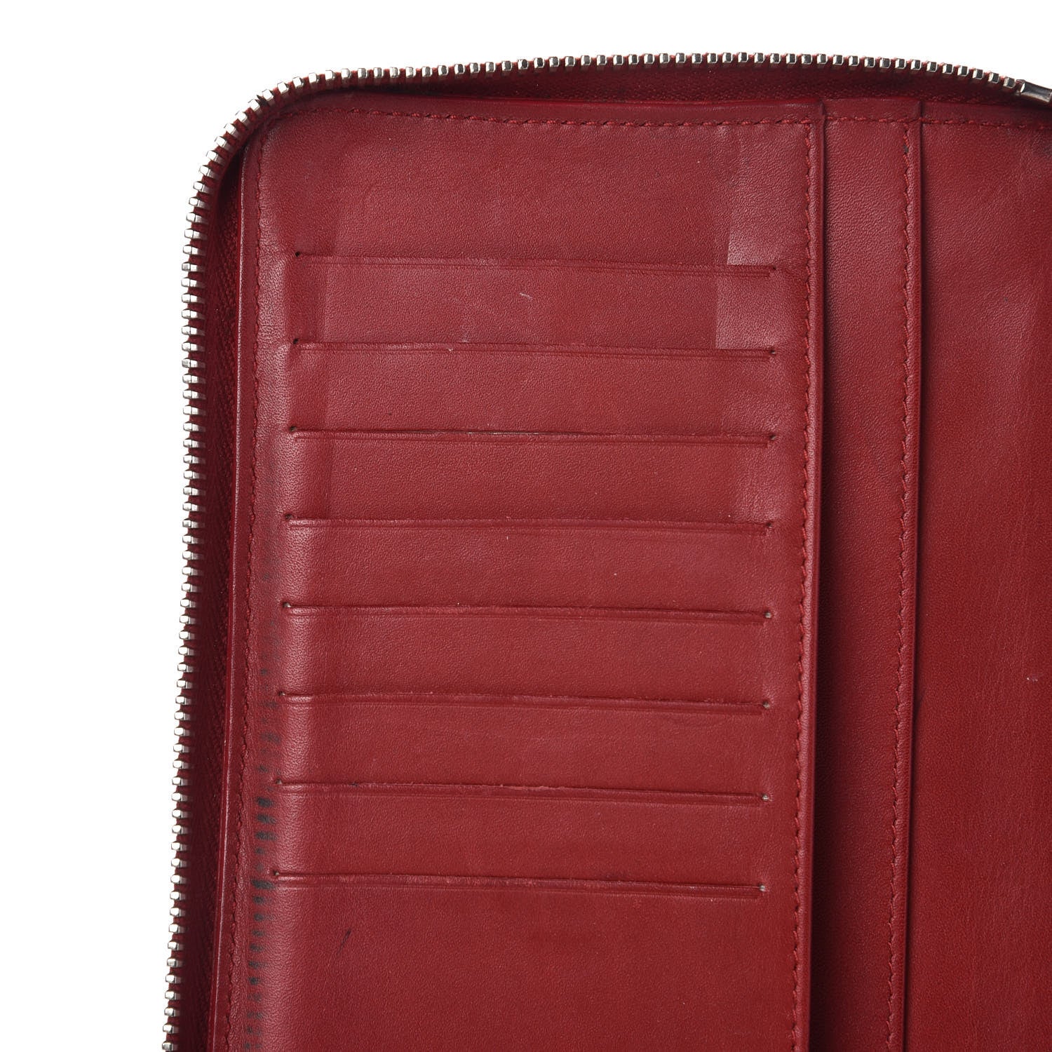 Chanel Caviar Quilted Large Zip Around Organizer Wallet Red 16 of 19