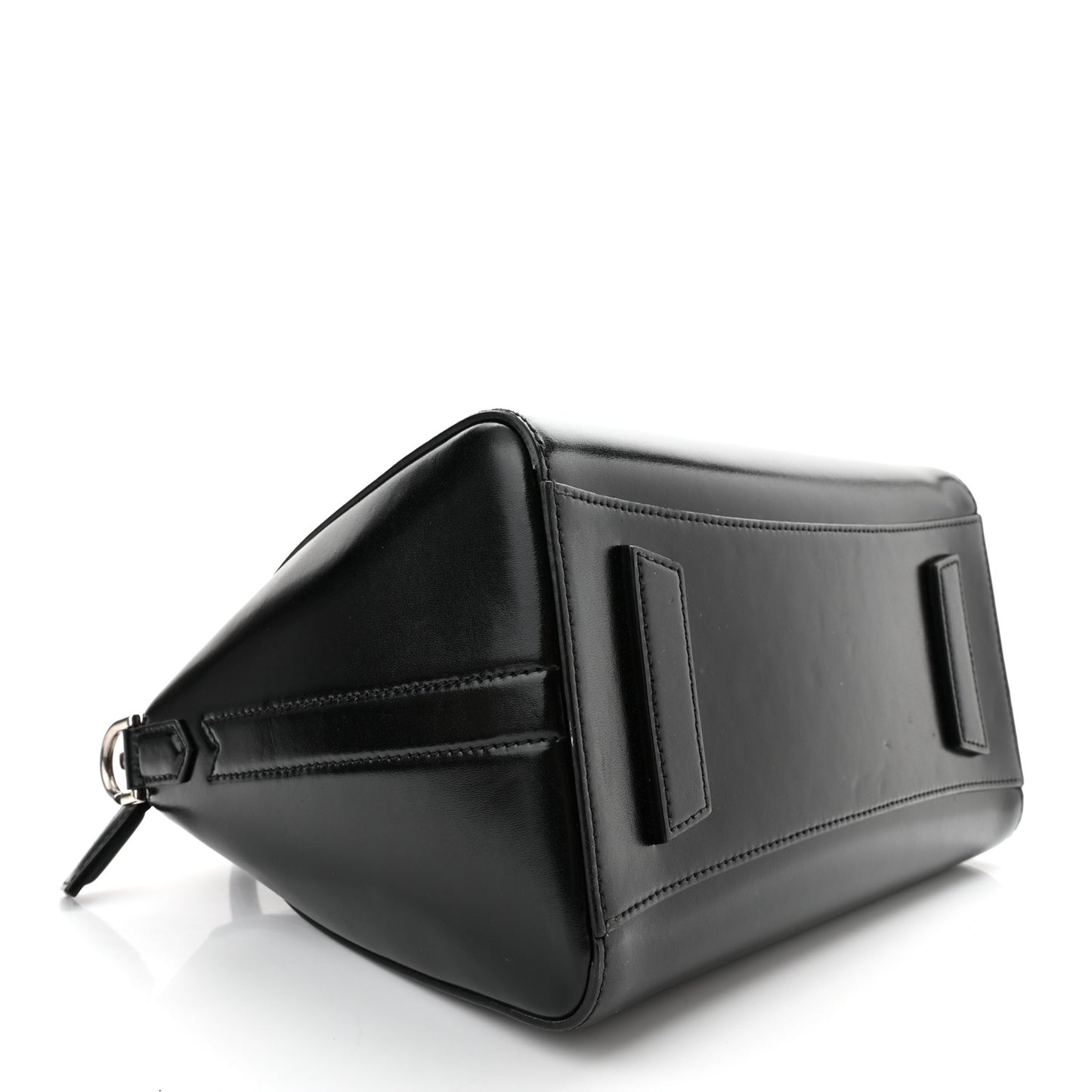 Shiny Lord Calfskin Small Antigona Black