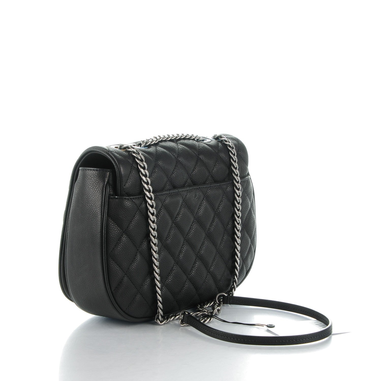 Chanel Caviar Casual Pocket Messenger Flap Black 3 of 8