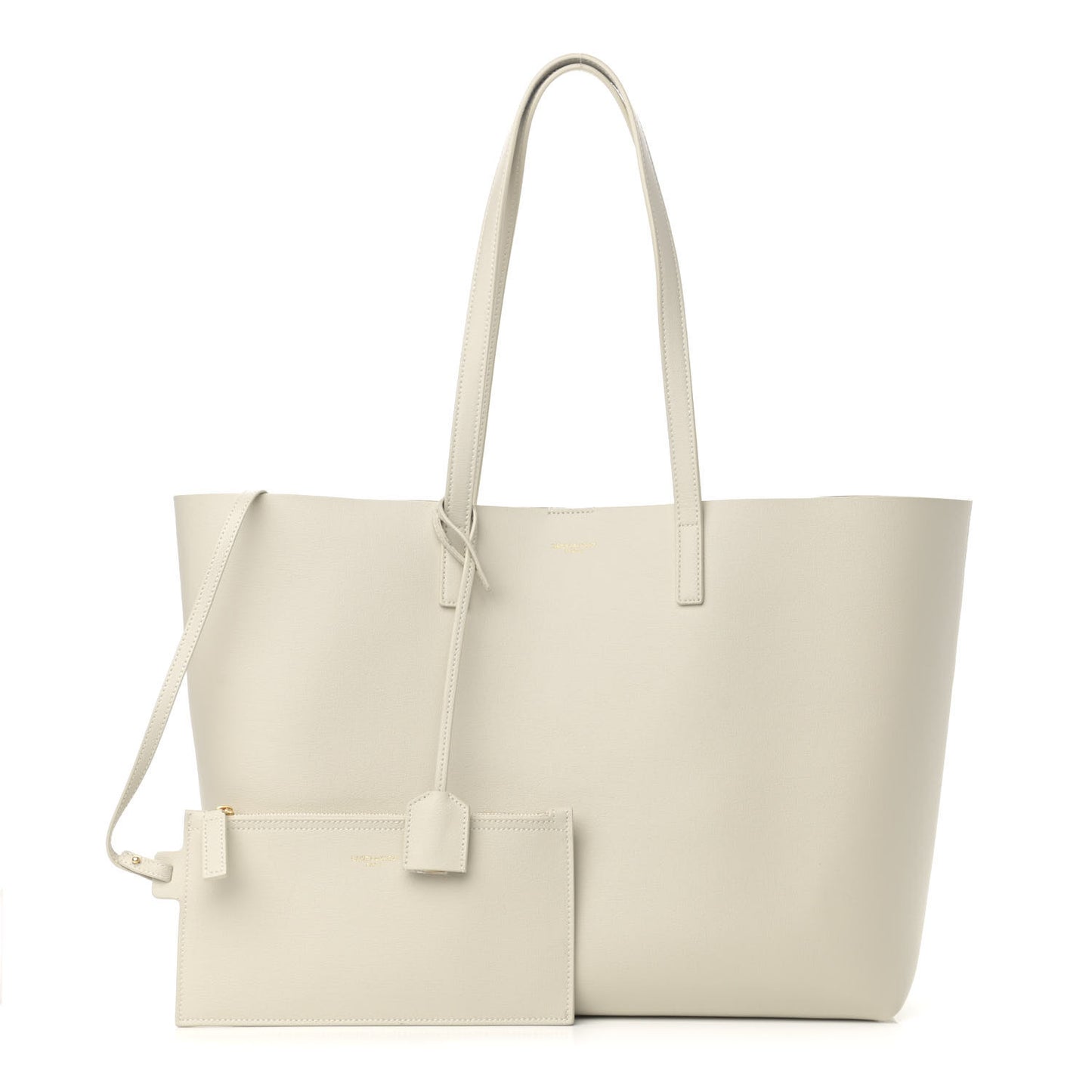 Calfskin Large Shopping Tote Porcellana