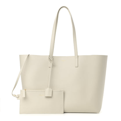 Saint Laurent Calfskin Large Shopping Tote Porcellana 1 of 12