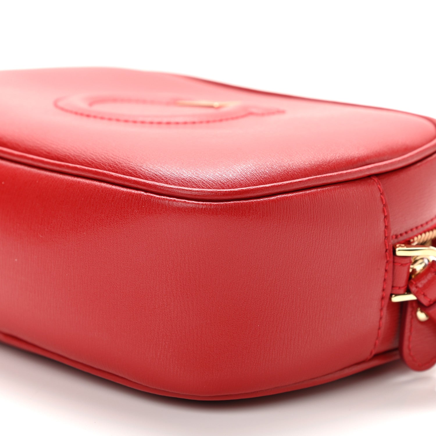 Salvatore Ferragamo Calfskin City Goncho Crossbody Camera Bag Red 6 of 10