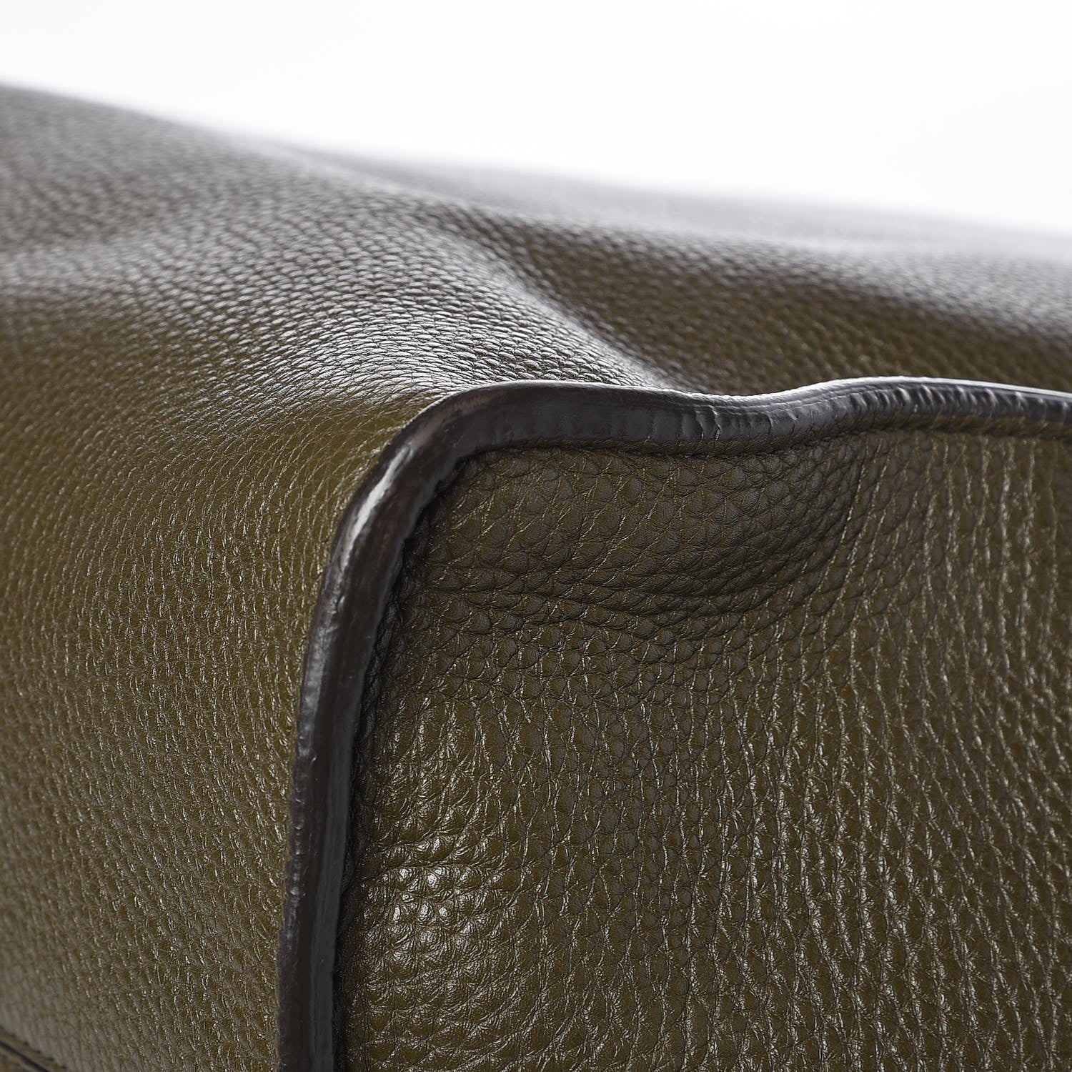 Prada Vitello Daino Tote Dark Green 10 of 11