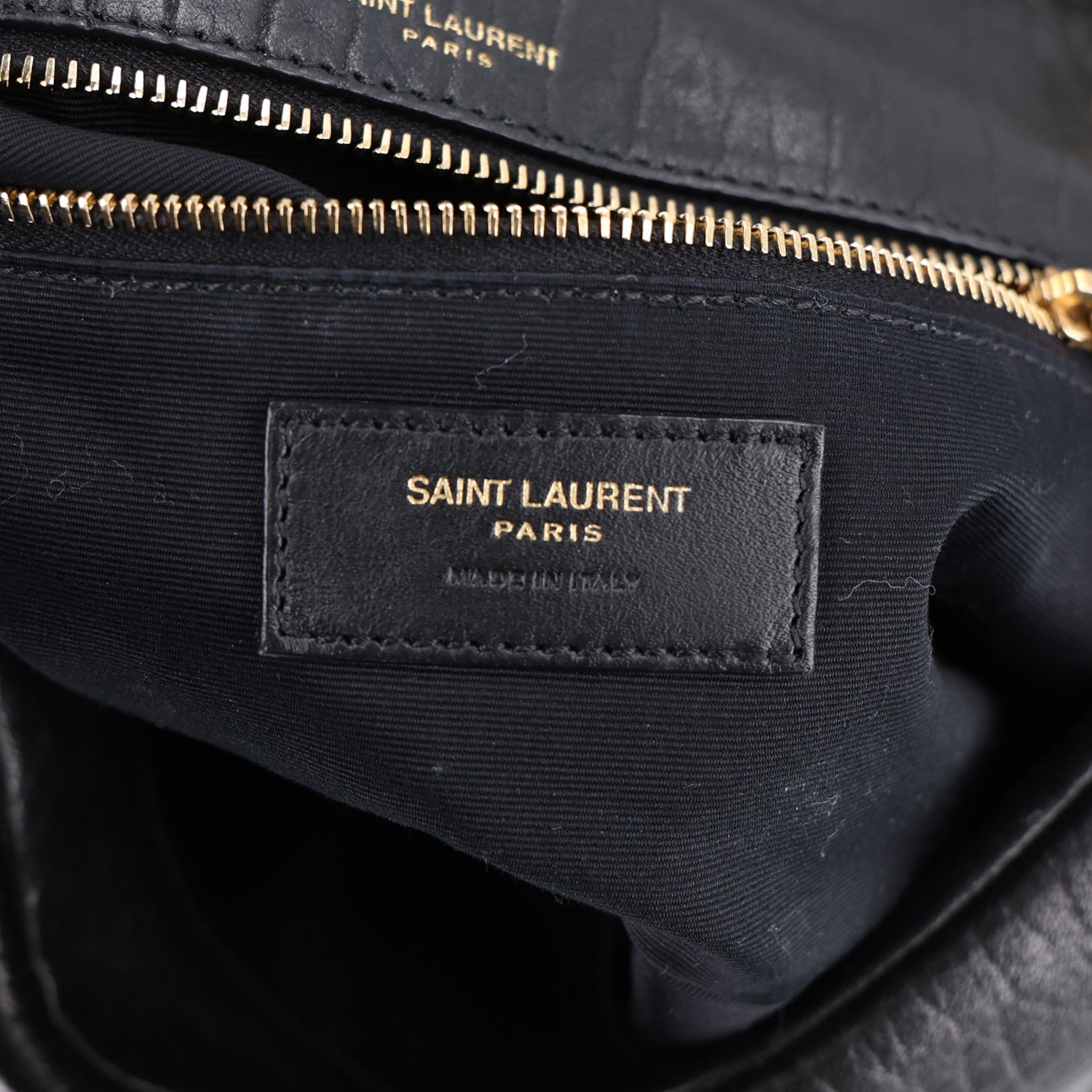Saint Laurent Plunged Lambskin Calypso Black 7 of 11