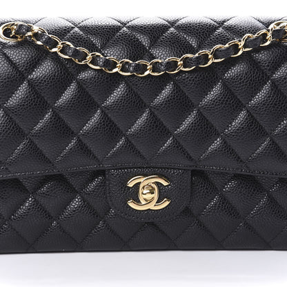 Chanel Caviar Quilted Medium Double Flap Black 8 of 11