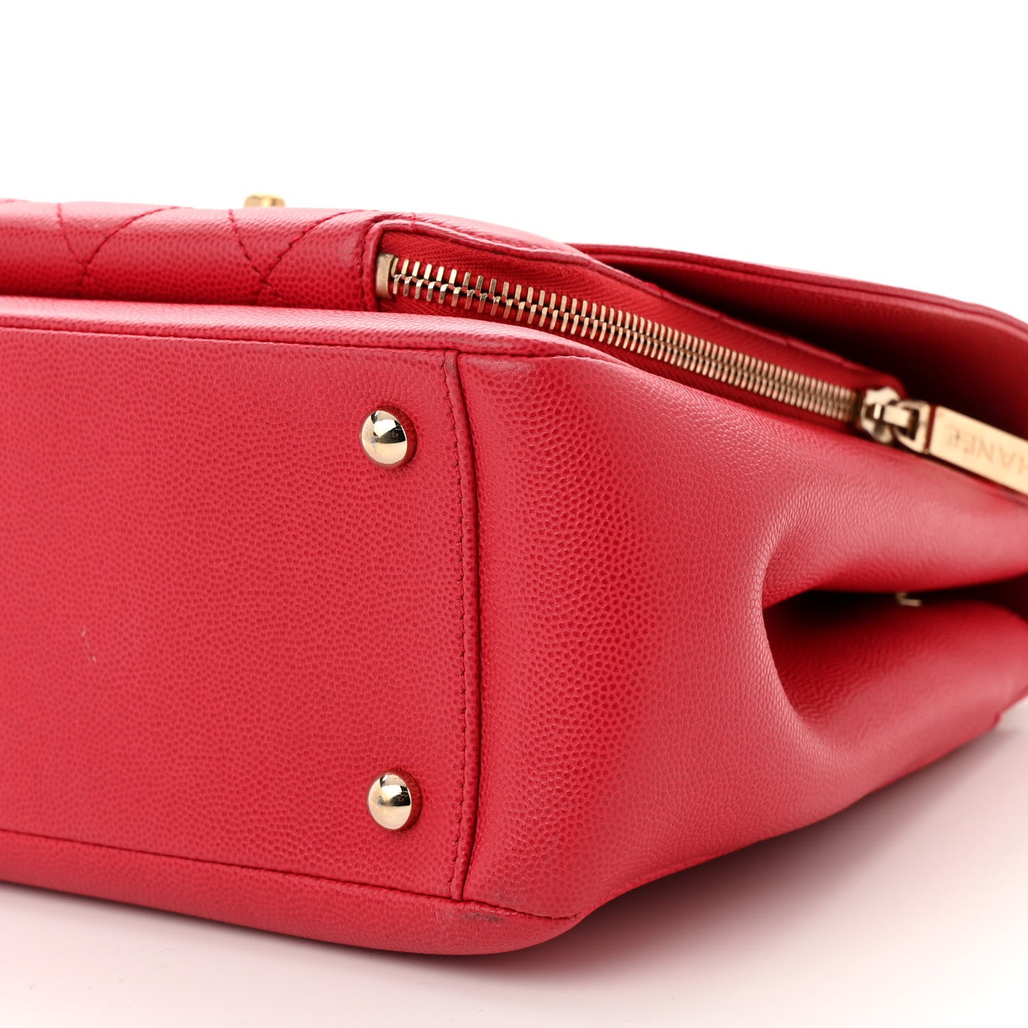 Chanel Caviar Quilted Large Business Affinity Flap Red 10 of 10