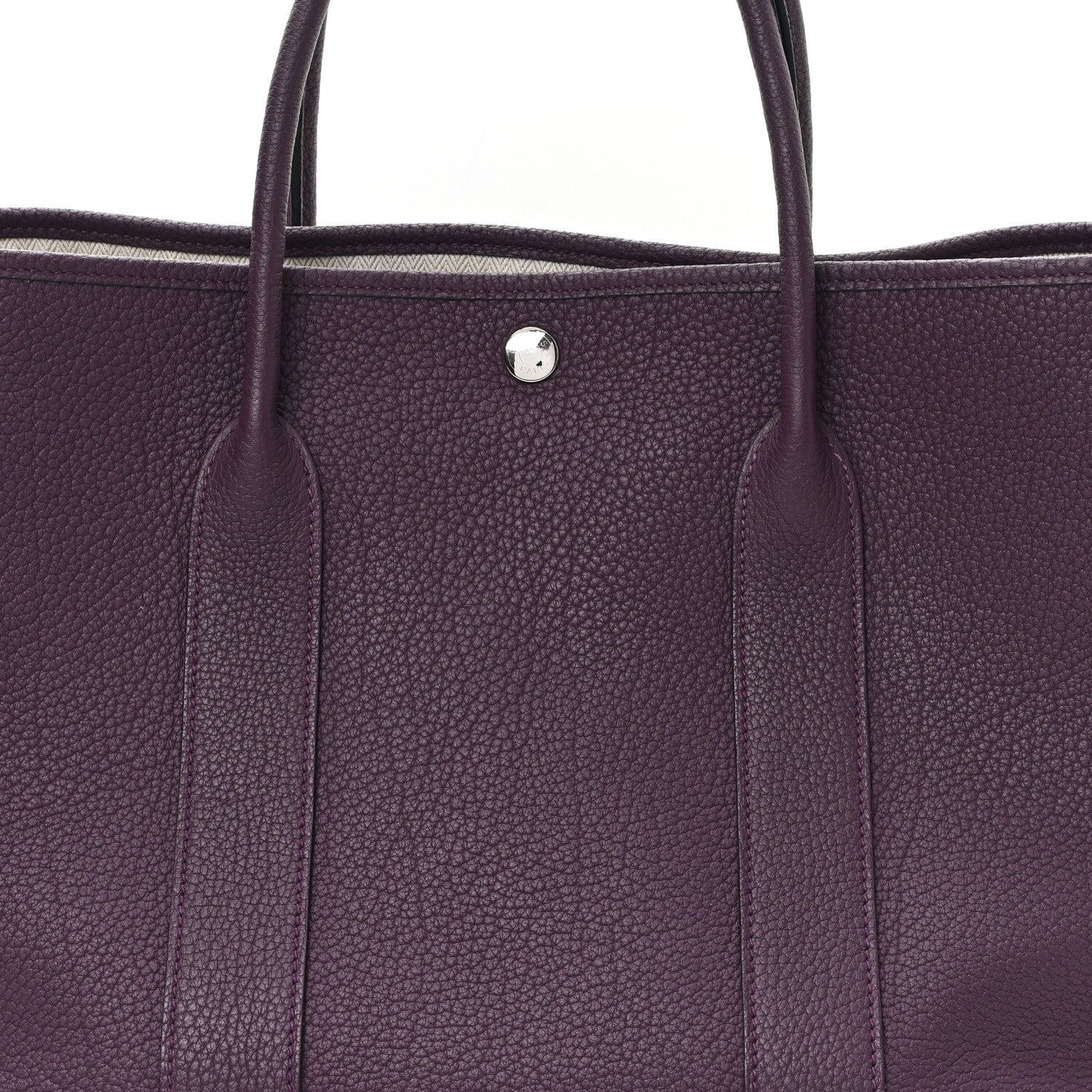 Hermes Negonda Garden Party Tote 36 MM Cassis 6 of 11