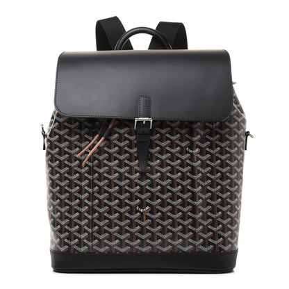 Goyard Goyardine Calfskin Alpin MM Backpack Black 1 of 15