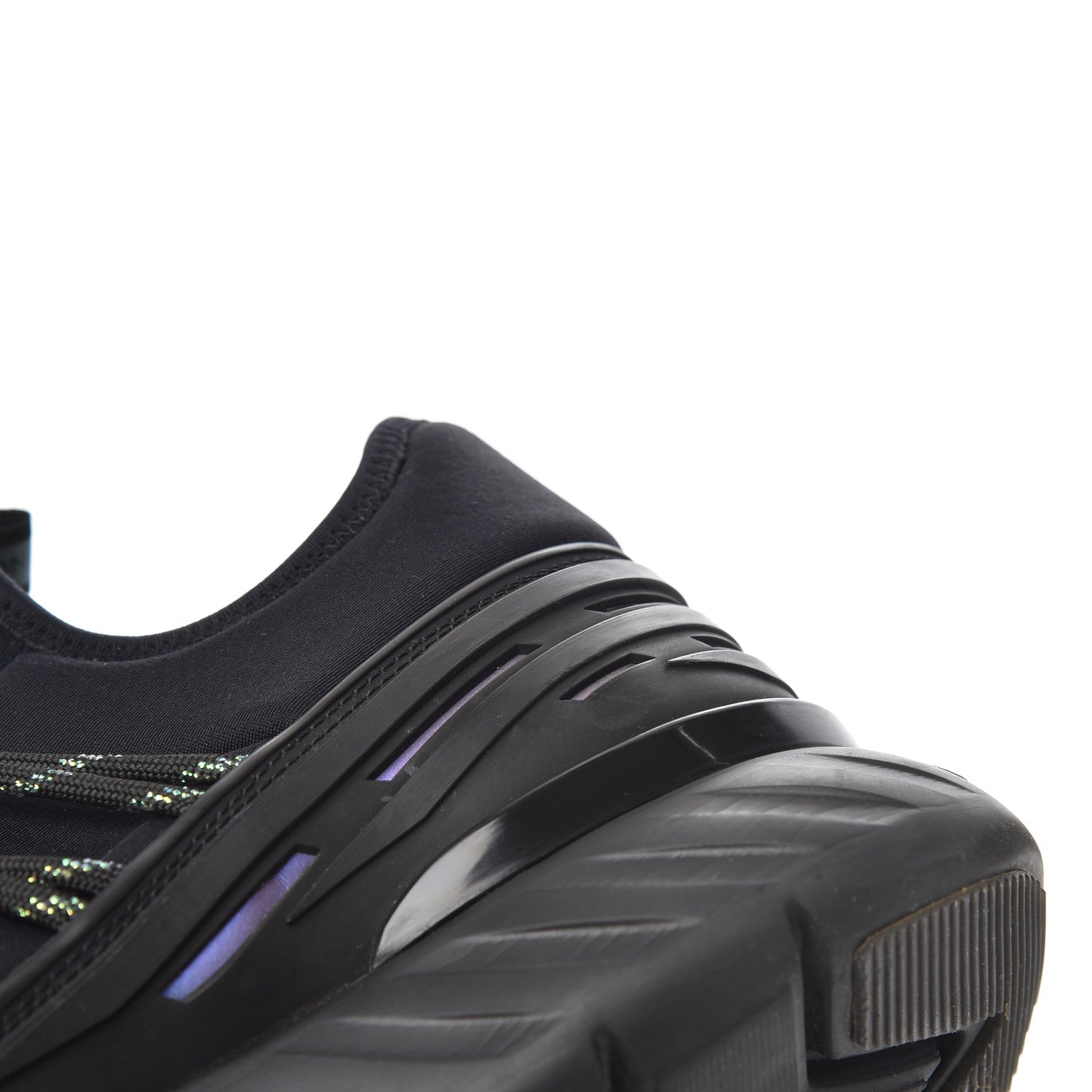 Louis Vuitton Neoprene Mesh Rubber Fastlane Low Sneakers 7.5 Black 13 of 15