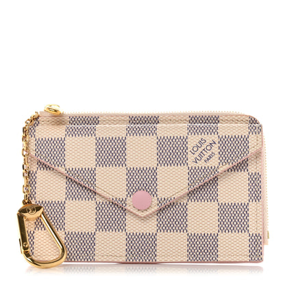 Louis Vuitton Damier Azur Recto Verso Card Holder Rose Ballerine 1 of 6