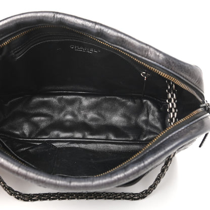 Chanel Metallic Aged Calfskin Quilted Medium Reissue Camera Case Black 5 of 11