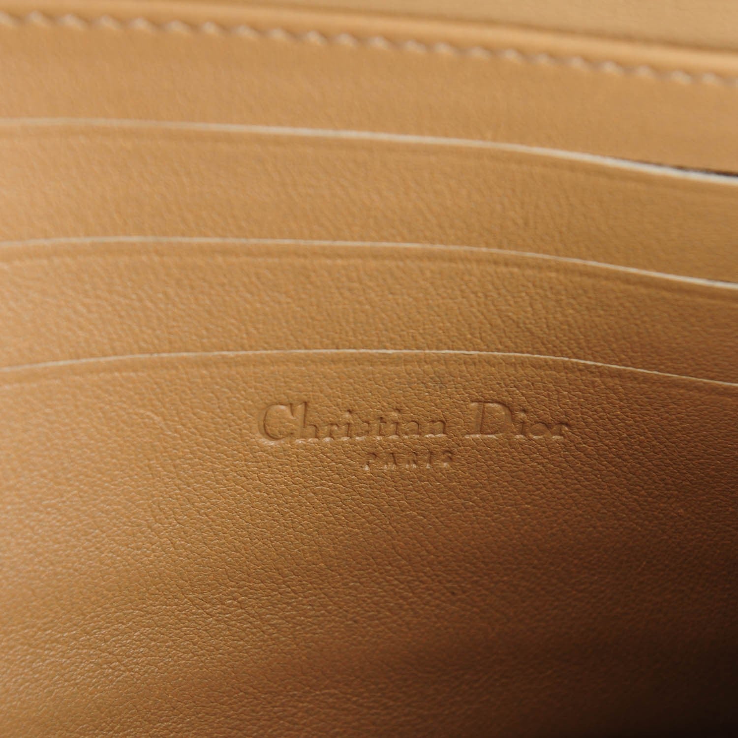 Christian Dior Patent Cannage New Lock Pouch Beige 7 of 8