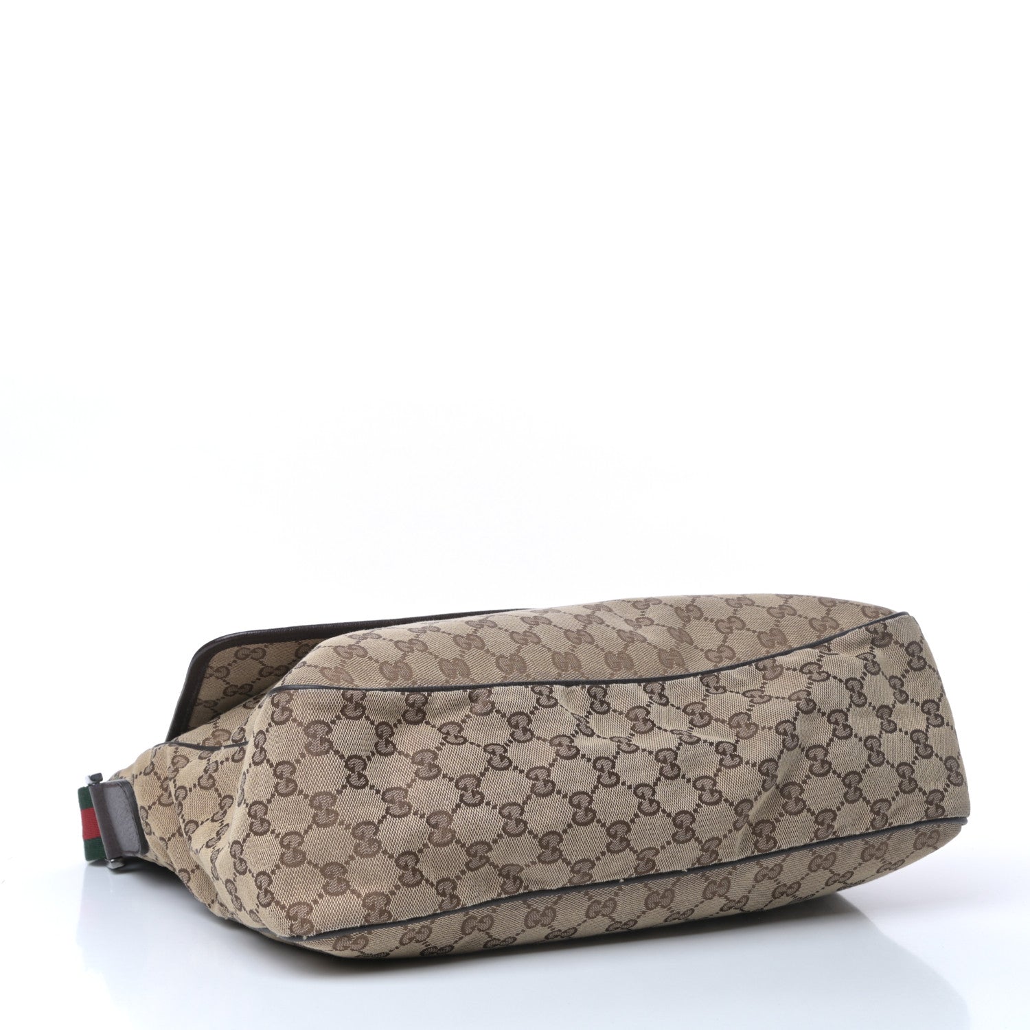 Gucci Monogram Web Medium Flap Messenger Beige Dark Brown 4 of 9