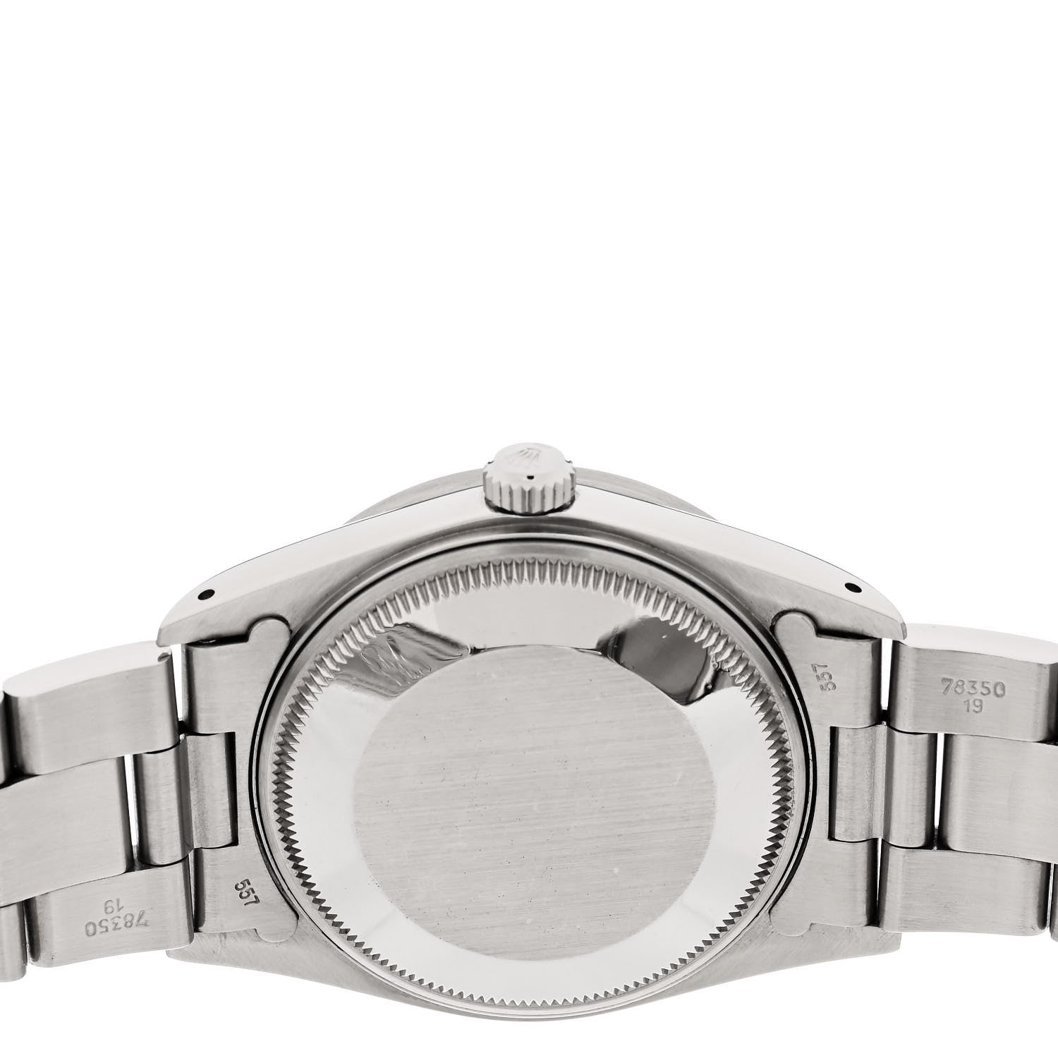 Rolex Stainless Steel 34mm Oyster Perpetual Date Watch Silver 15010 4 of 4