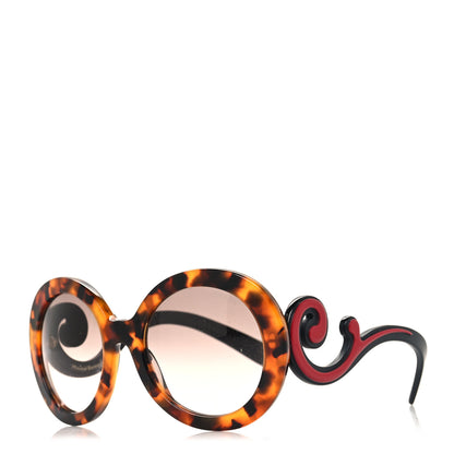 Prada Baroque Sunglasses SPR 08T Tortoise Red Black 1 of 7