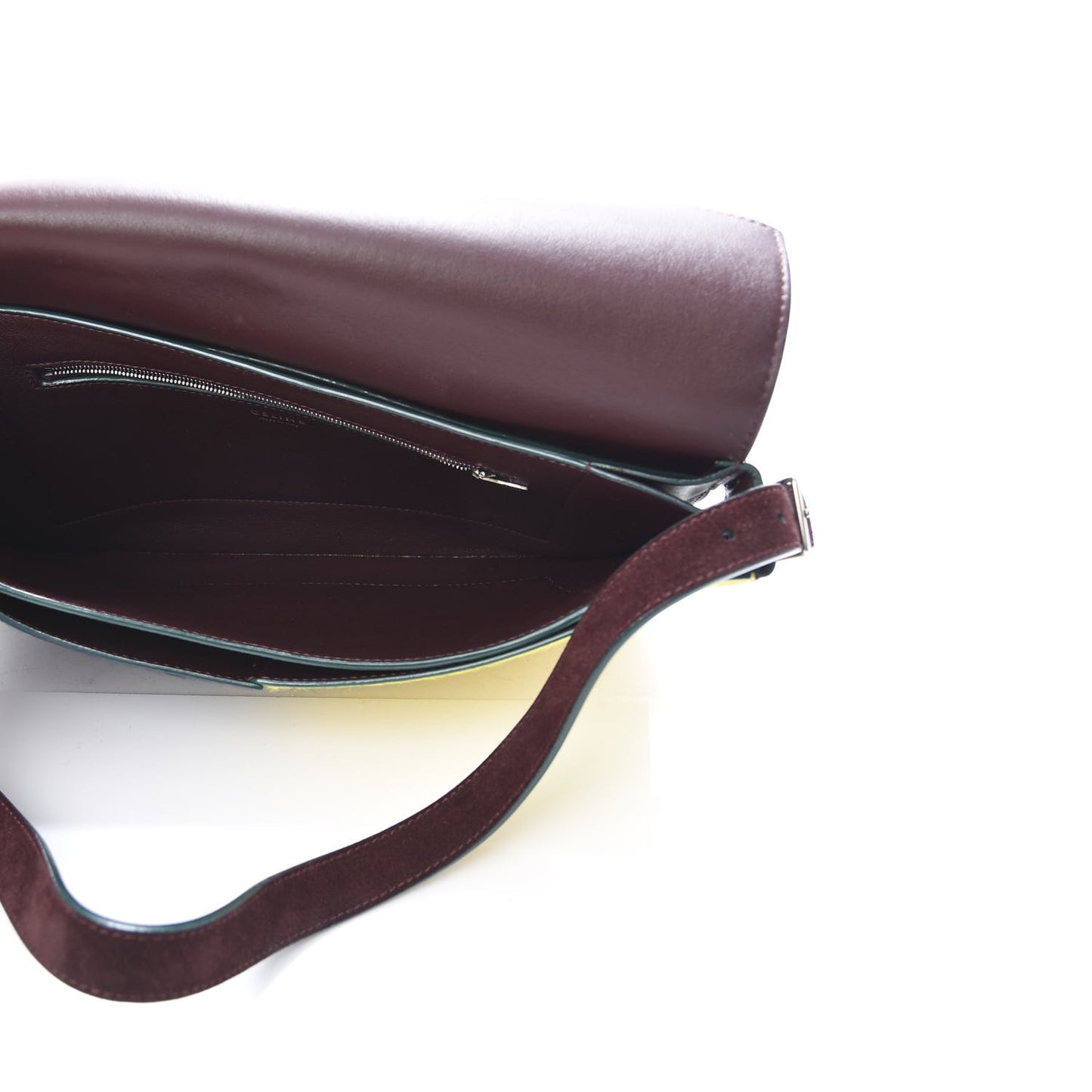 Suede Calfskin Pony Hair Medium Tri-Color Diamond Shoulder Bag Blood