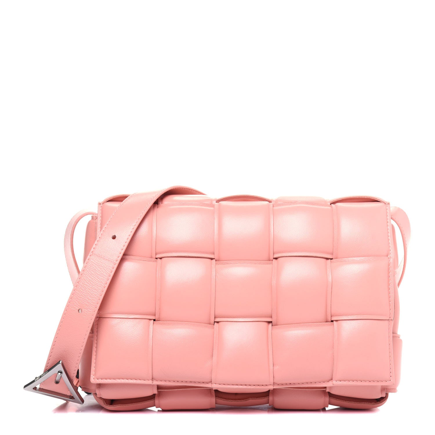 Bottega Veneta Nappa Maxi Intreccio Padded Cassette Crossbody Bag Peachy 1 of 13