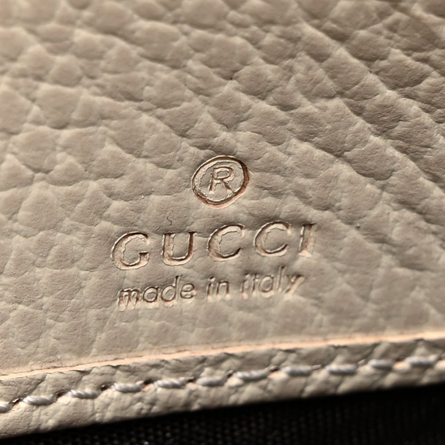 Gucci Dollar Calfskin GG Supreme Monogram GG Marmont Continental Wallet Mystic White Beige Ebony 7 of 12
