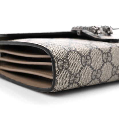Gucci GG Supreme Monogram Mini Dionysus Chain Wallet Beige Taupe 8 of 9