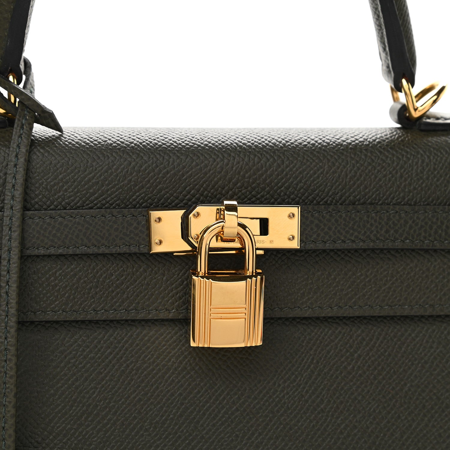 Hermes Epsom Kelly Sellier 25 Vert De Gris 3 of 10