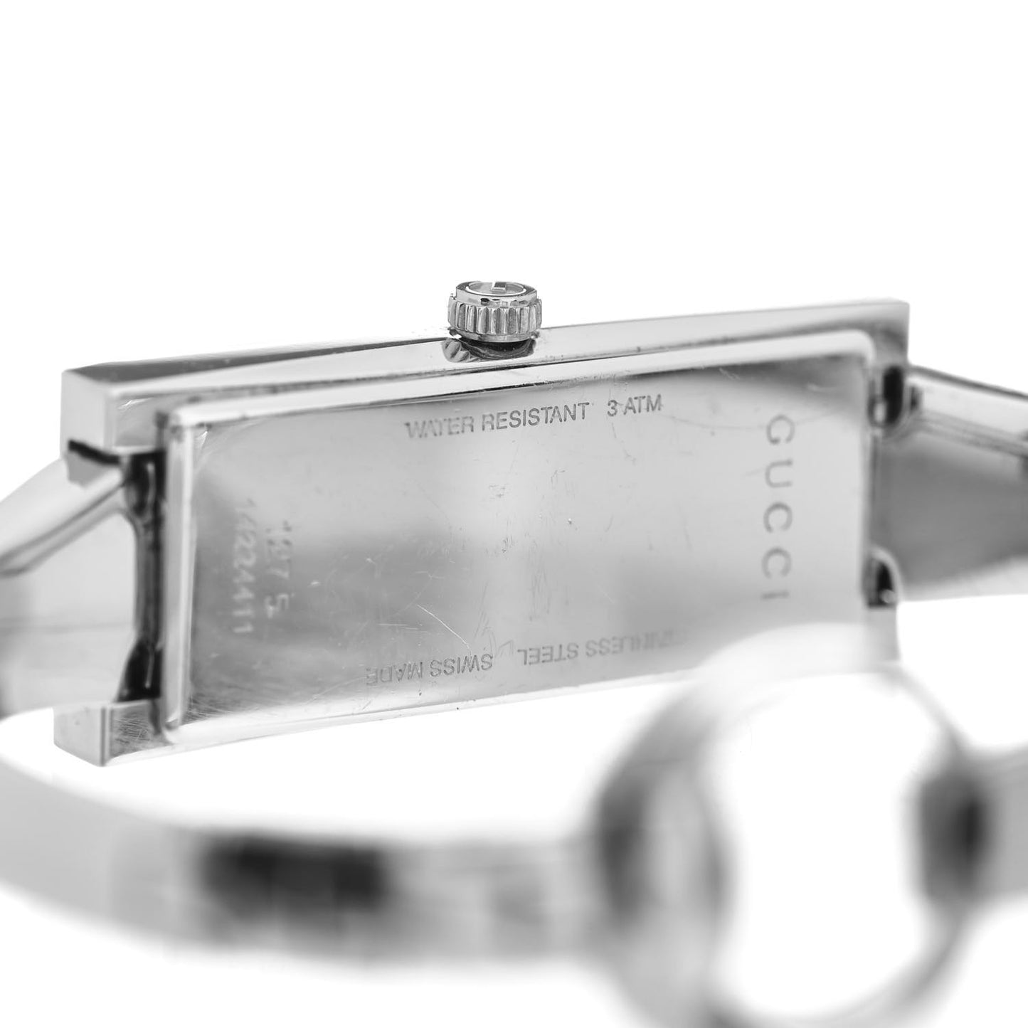 Stainless Steel 14mm G-Frame Quartz Watch Black