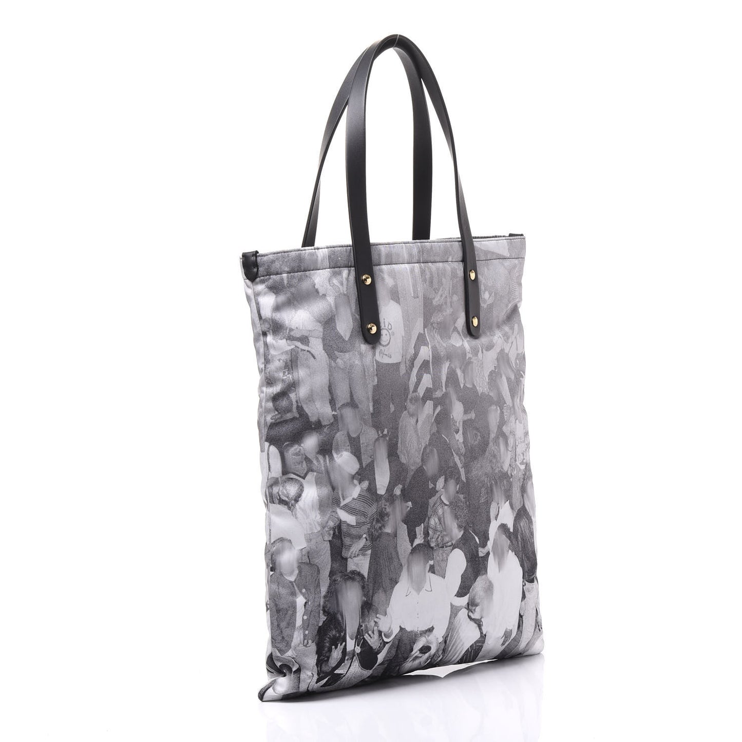 Nylon London Montage Print Flat Tote Bag Black
