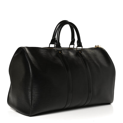 Louis Vuitton Epi Keepall 45 Black 3 of 14