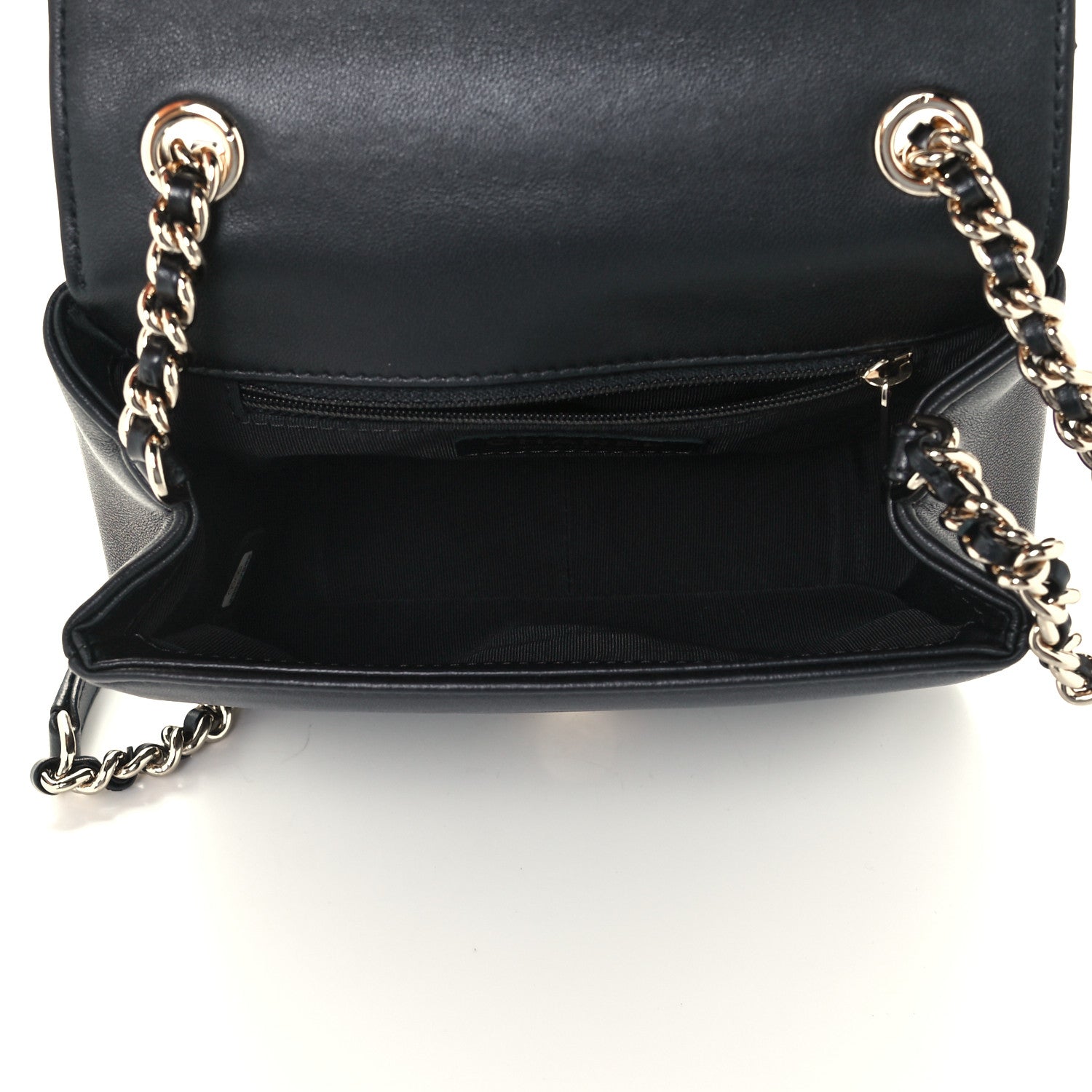 Chanel Lambskin Quilted Studded CC Flap Black 5 of 12