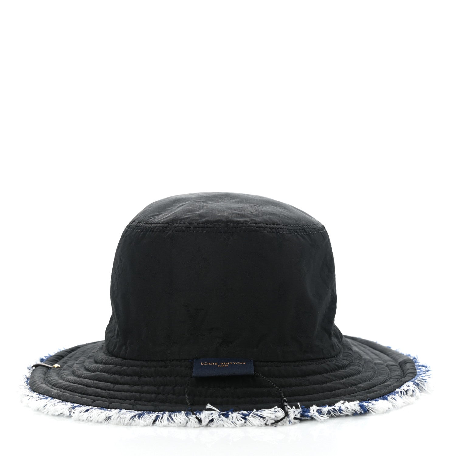 Louis Vuitton Monogram Denim Fringe Bob Bucket Hat M Blue 15 of 18