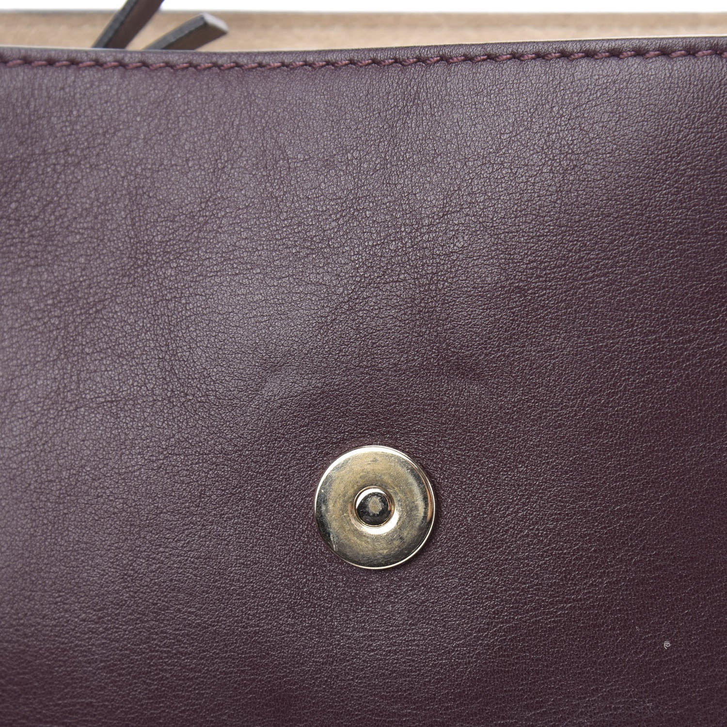 Chloe Calfskin Suede Medium Faye Shoulder Bag Plum Purple 12 of 13