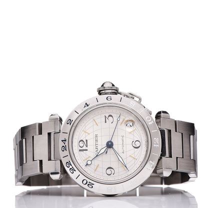 Cartier Stainless Steel 35mm Pasha GMT Automatic Watch 3 of 8