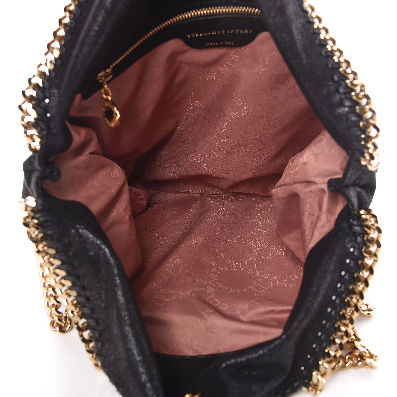 Stella McCartney Shaggy Deer Falabella Fold Over Tote Black 5 of 9