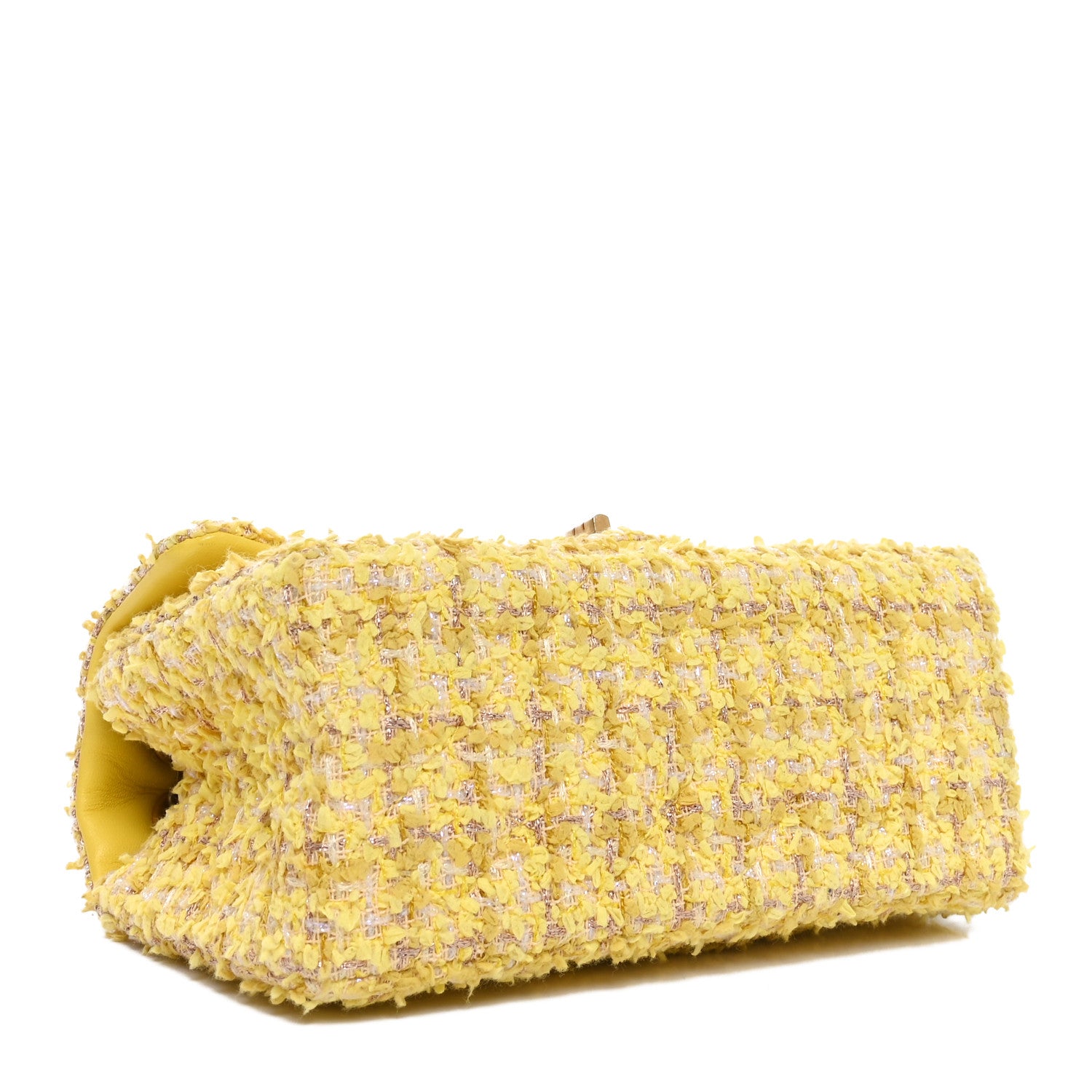 Chanel Tweed Quilted 2.55 Reissue Mini Flap Yellow 4 of 10
