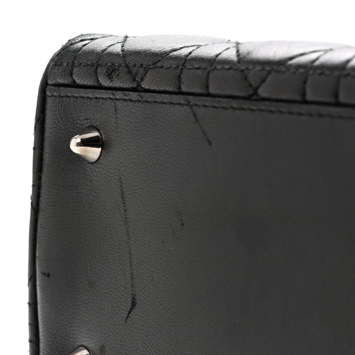 Christian Dior Lambskin Cannage Medium Lady Dior Black 21 of 27