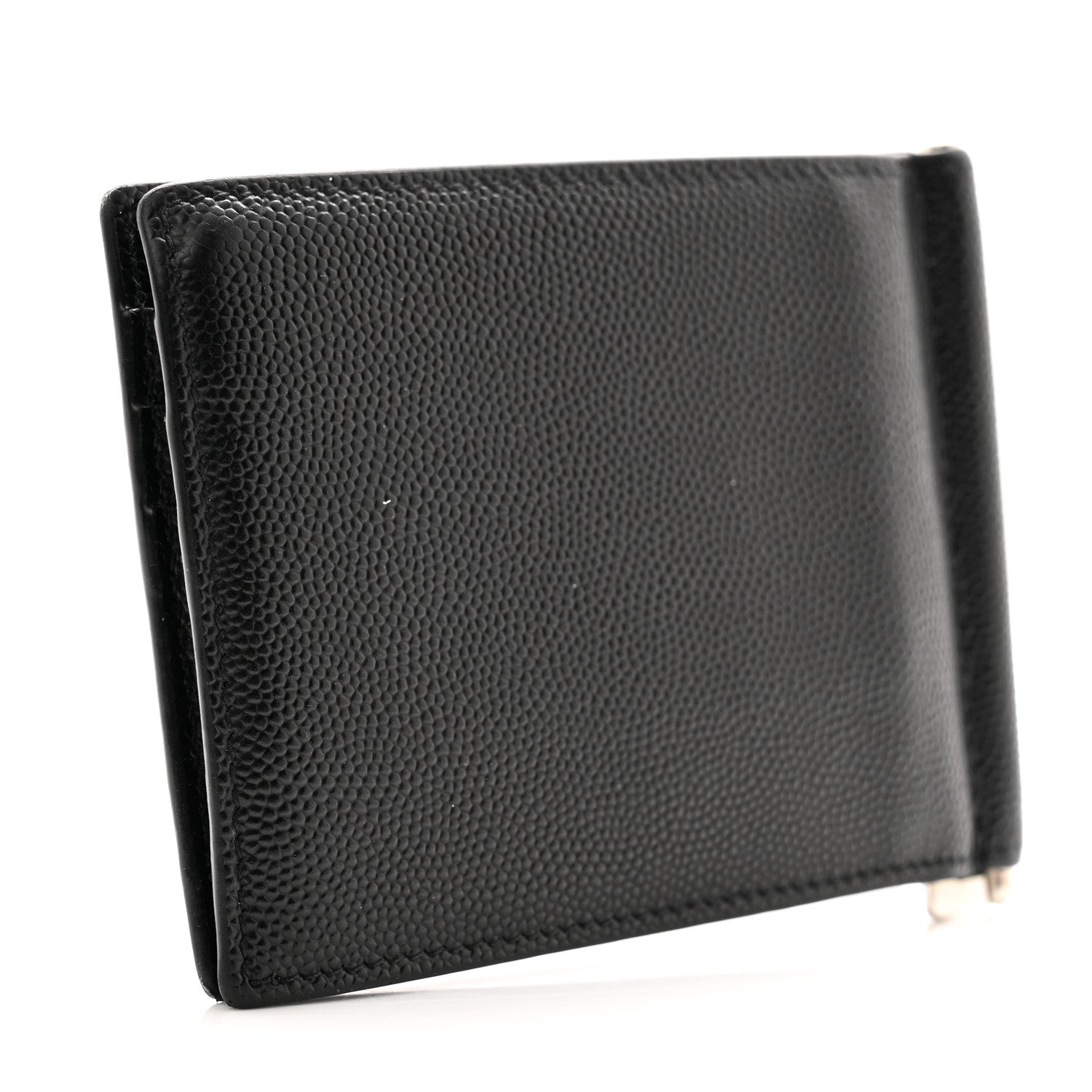 Saint Laurent Grain De Poudre Bill Clip Card Case Black 3 of 9
